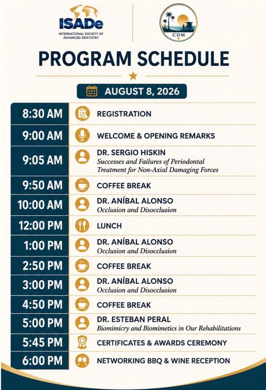 California Dental Meeting — August 8, 2026 event flyer