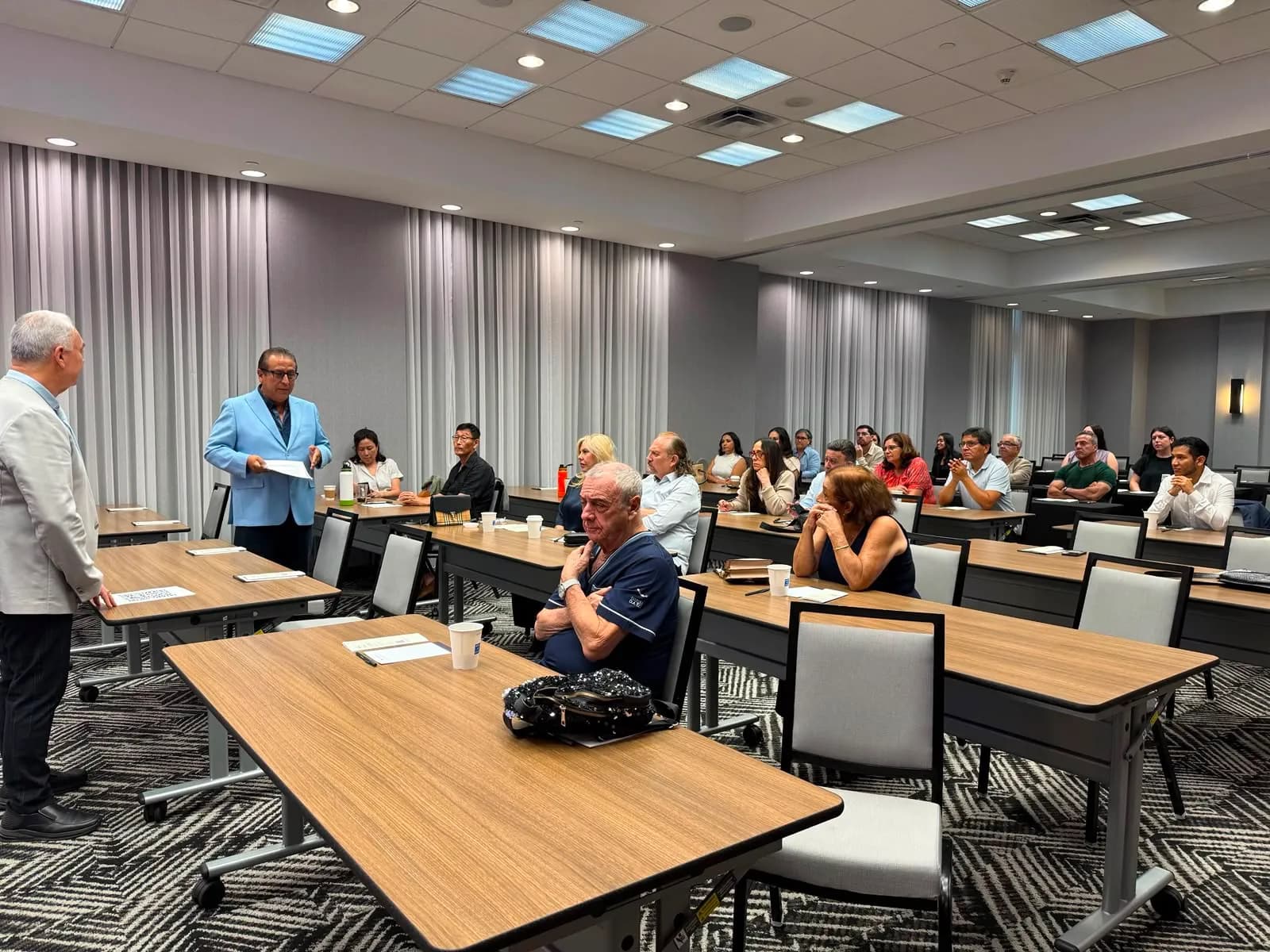 Attendees seated during a session at the meeting in August.